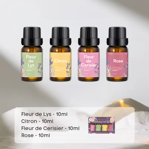 Coffret de 4 Huiles Essentielles Spécial Diffuseur